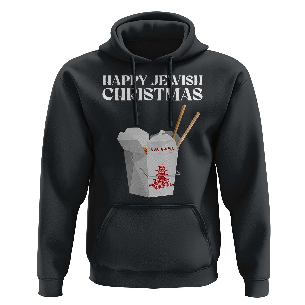 Happy Jewish Christmas Hoodie Chinese Noodle Asian Take Out