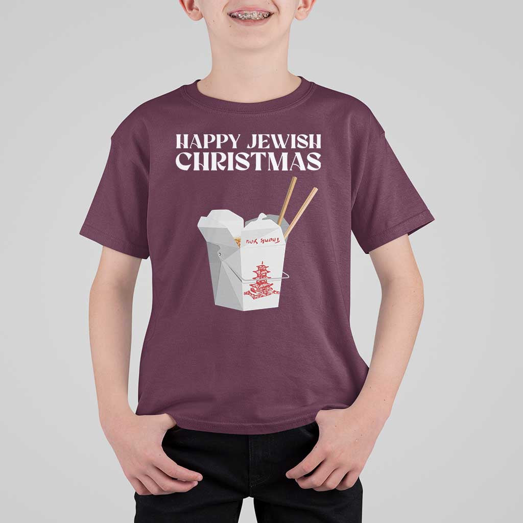 Happy Jewish Christmas T Shirt For Kid Chinese Noodle Asian Take Out - Wonder Print Shop