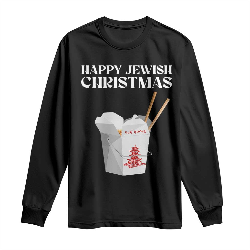 Happy Jewish Christmas Long Sleeve Shirt Chinese Noodle Asian Take Out