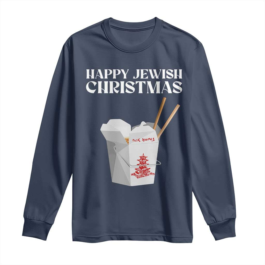 Happy Jewish Christmas Long Sleeve Shirt Chinese Noodle Asian Take Out