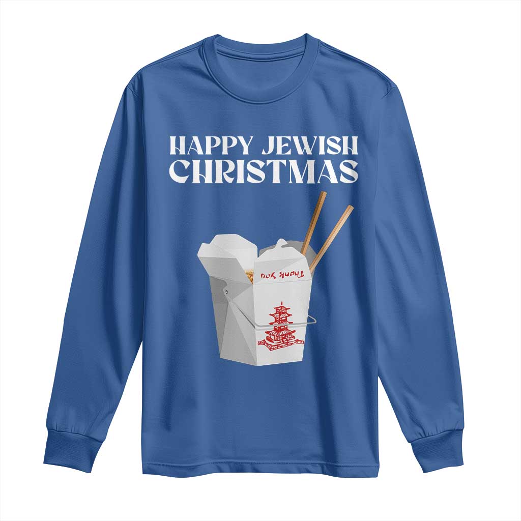 Happy Jewish Christmas Long Sleeve Shirt Chinese Noodle Asian Take Out