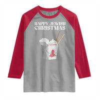 Happy Jewish Christmas Raglan Shirt Chinese Noodle Asian Take Out - Wonder Print Shop