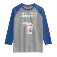 Happy Jewish Christmas Raglan Shirt Chinese Noodle Asian Take Out - Wonder Print Shop