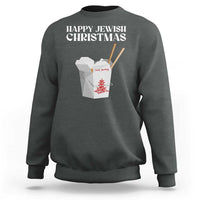 Happy Jewish Christmas Sweatshirt Chinese Noodle Asian Take Out - Wonder Print Shop