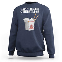 Happy Jewish Christmas Sweatshirt Chinese Noodle Asian Take Out - Wonder Print Shop
