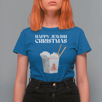 Happy Jewish Christmas T Shirt For Women Chinese Noodle Asian Take Out - Wonder Print Shop