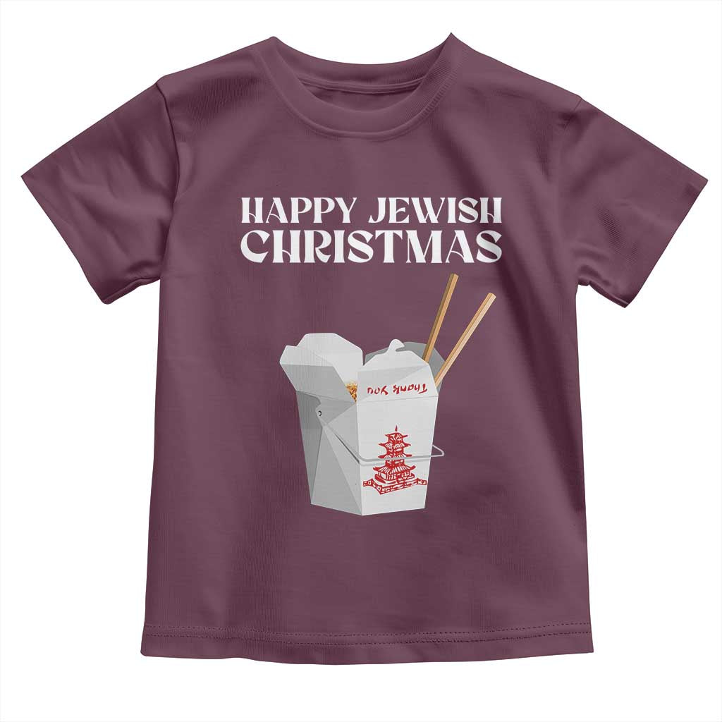 Happy Jewish Christmas Toddler T Shirt Chinese Noodle Asian Take Out