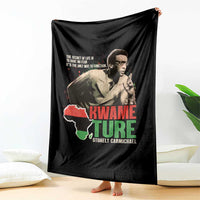 Stokely Carmichael Quote Throw Blanket The Secret Of Life Is To Have No Fear It's The Only Way To Function