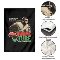 Stokely Carmichael Quote Garden Flag The Secret Of Life Is To Have No Fear It's The Only Way To Function