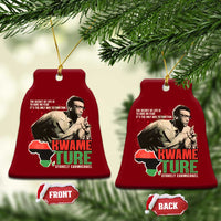 Stokely Carmichael Quote Ceramic Ornament The Secret Of Life Is To Have No Fear It's The Only Way To Function