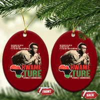 Stokely Carmichael Quote Ceramic Ornament The Secret Of Life Is To Have No Fear It's The Only Way To Function