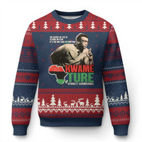 Stokely Carmichael Quote Ugly Christmas Sweater The Secret Of Life Is To Have No Fear It's The Only Way To Function