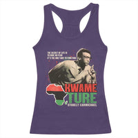 Stokely Carmichael Quote Racerback Tank Top The Secret Of Life Is To Have No Fear It's The Only Way To Function