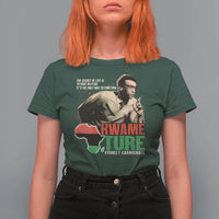 Stokely Carmichael Quote T Shirt For Women The Secret Of Life Is To Have No Fear It's The Only Way To Function