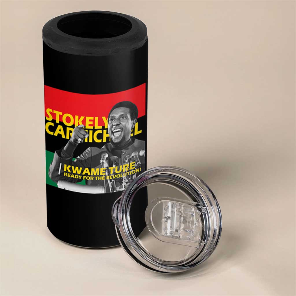 Stokely Carmichael Quote 4 in 1 Can Cooler Tumbler Ready For The Revolution Black History Month