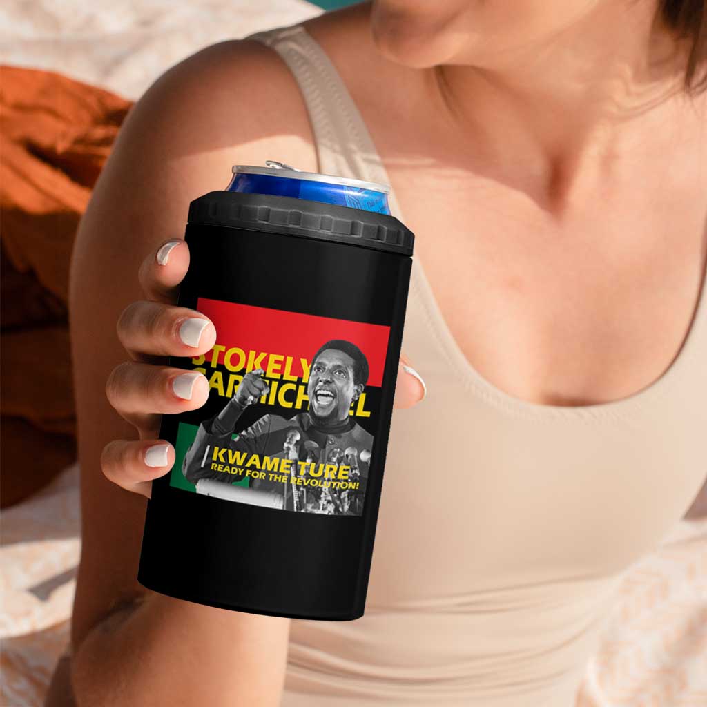 Stokely Carmichael Quote 4 in 1 Can Cooler Tumbler Ready For The Revolution Black History Month