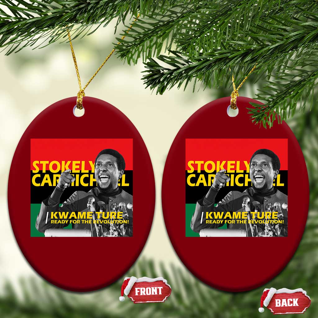 Stokely Carmichael Quote Ceramic Ornament Ready For The Revolution Black History Month