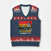 Stokely Carmichael Quote V-Neck Knit Sweater Vest Ready For The Revolution Black History Month