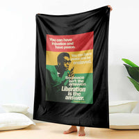 Stokely Carmichael Quote Throw Blanket You Can Have Injustice And Have Peace And Be Enslaved