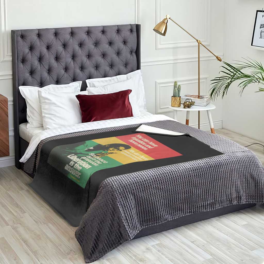 Stokely Carmichael Quote Throw Blanket You Can Have Injustice And Have Peace And Be Enslaved