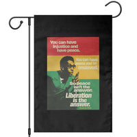 Stokely Carmichael Quote Garden Flag You Can Have Injustice And Have Peace And Be Enslaved