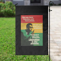 Stokely Carmichael Quote Garden Flag You Can Have Injustice And Have Peace And Be Enslaved