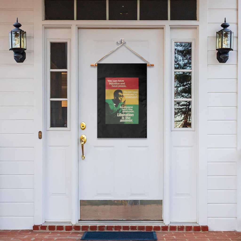 Stokely Carmichael Quote Garden Flag You Can Have Injustice And Have Peace And Be Enslaved
