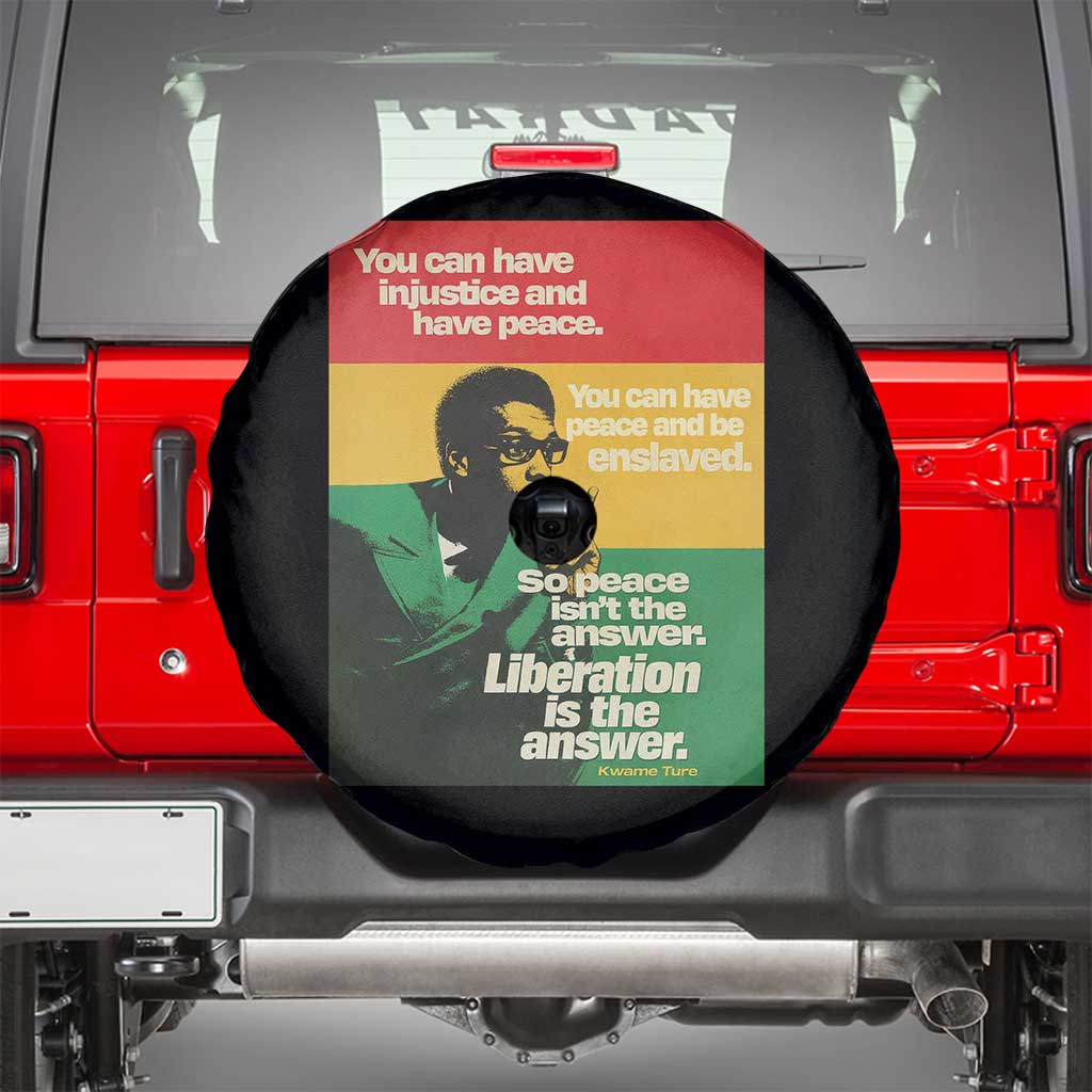Stokely Carmichael Quote Spare Tire Cover You Can Have Injustice And Have Peace And Be Enslaved