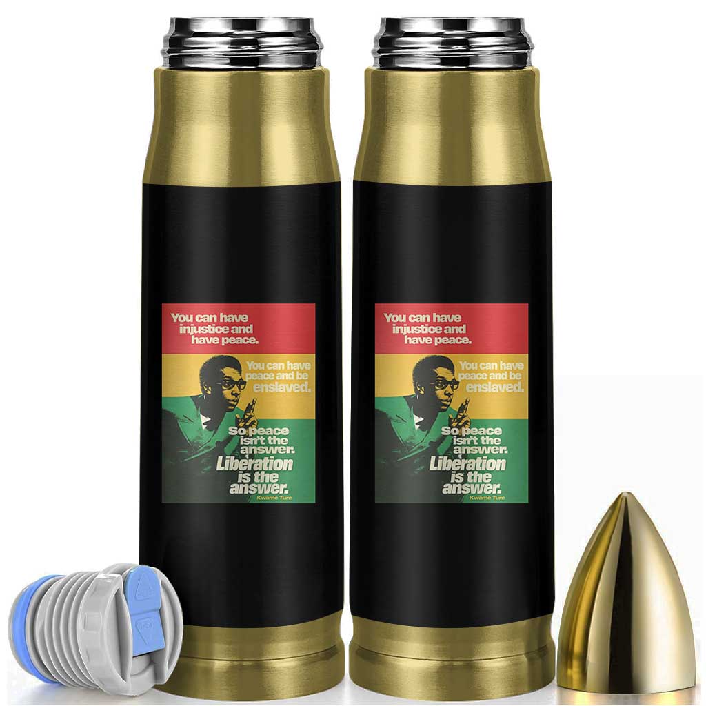 Stokely Carmichael Quote Bullet Tumbler You Can Have Injustice And Have Peace And Be Enslaved