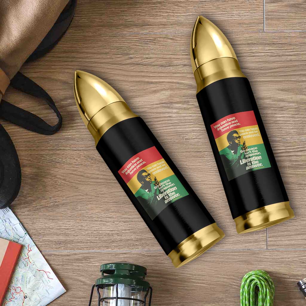 Stokely Carmichael Quote Bullet Tumbler You Can Have Injustice And Have Peace And Be Enslaved