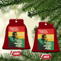 Stokely Carmichael Quote Ceramic Ornament You Can Have Injustice And Have Peace And Be Enslaved