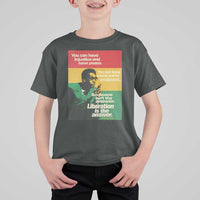 Stokely Carmichael Quote T Shirt For Kid You Can Have Injustice And Have Peace And Be Enslaved