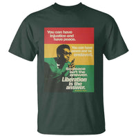 Stokely Carmichael Quote T Shirt You Can Have Injustice And Have Peace And Be Enslaved