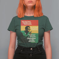 Stokely Carmichael Quote T Shirt For Women You Can Have Injustice And Have Peace And Be Enslaved