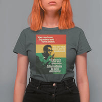 Stokely Carmichael Quote T Shirt For Women You Can Have Injustice And Have Peace And Be Enslaved