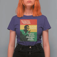 Stokely Carmichael Quote T Shirt For Women You Can Have Injustice And Have Peace And Be Enslaved