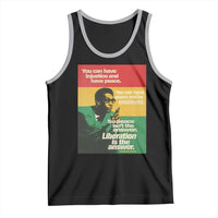 Stokely Carmichael Quote Tank Top You Can Have Injustice And Have Peace And Be Enslaved