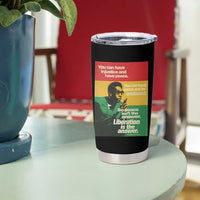Stokely Carmichael Quote Tumbler Cup You Can Have Injustice And Have Peace And Be Enslaved
