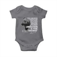 Stokely Carmichael Quote Baby Onesie You Can Have Injustice And Have Peace And Be Enslaved Black History Month