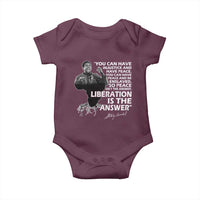 Stokely Carmichael Quote Baby Onesie You Can Have Injustice And Have Peace And Be Enslaved Black History Month