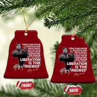 Stokely Carmichael Quote Ceramic Ornament You Can Have Injustice And Have Peace And Be Enslaved Black History Month