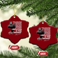 Stokely Carmichael Quote Ceramic Ornament You Can Have Injustice And Have Peace And Be Enslaved Black History Month