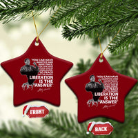 Stokely Carmichael Quote Ceramic Ornament You Can Have Injustice And Have Peace And Be Enslaved Black History Month