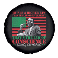 Stokely Carmichael Spare Tire Cover That's The Law Of Conscience American Flag