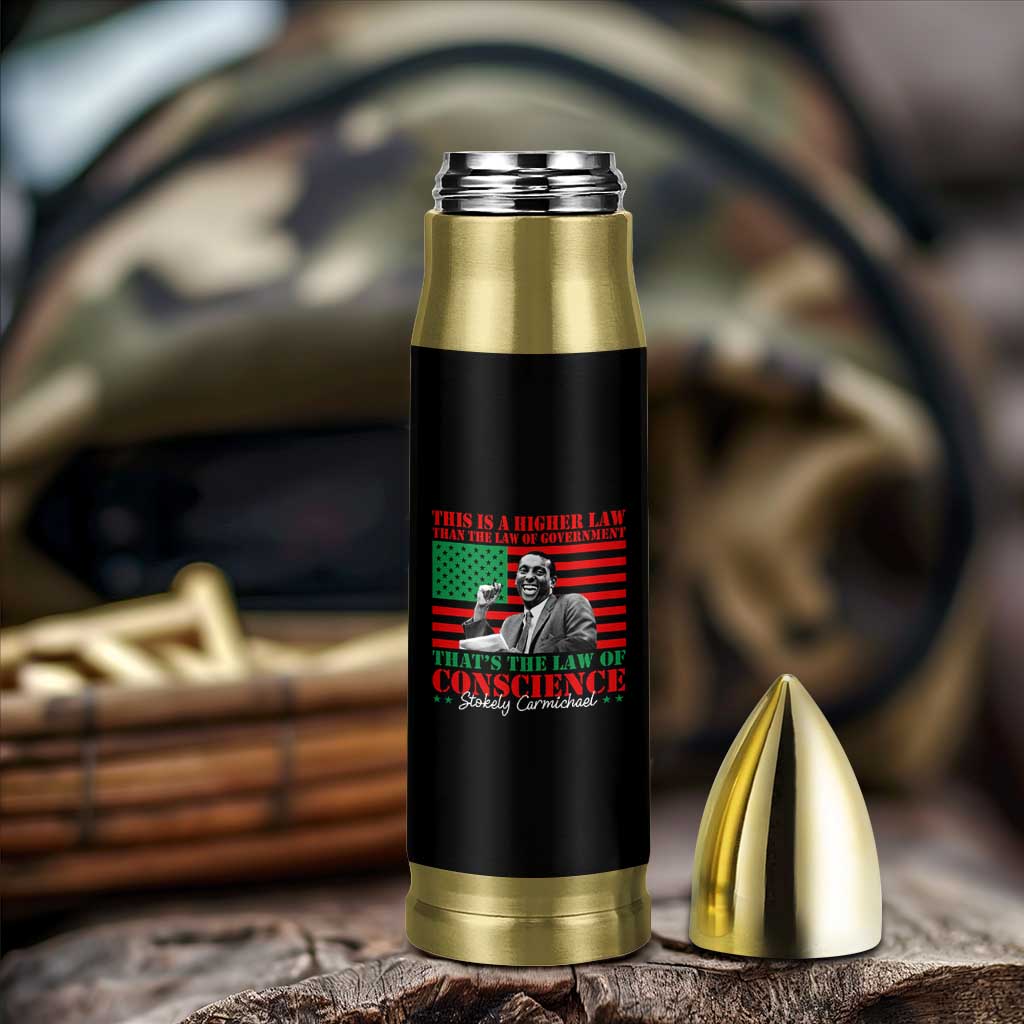 Stokely Carmichael Bullet Tumbler That's The Law Of Conscience American Flag