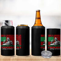 Stokely Carmichael 4 in 1 Can Cooler Tumbler That's The Law Of Conscience American Flag