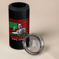 Stokely Carmichael 4 in 1 Can Cooler Tumbler That's The Law Of Conscience American Flag