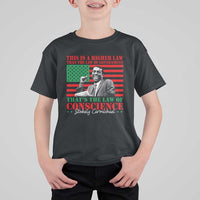 Stokely Carmichael T Shirt For Kid That's The Law Of Conscience American Flag