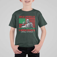 Stokely Carmichael T Shirt For Kid That's The Law Of Conscience American Flag