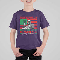 Stokely Carmichael T Shirt For Kid That's The Law Of Conscience American Flag